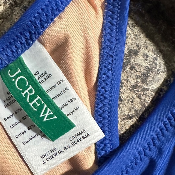 J. Crew Cobalt Blue Bikini Top Small NWT Swimwear - Picture 4 of 8